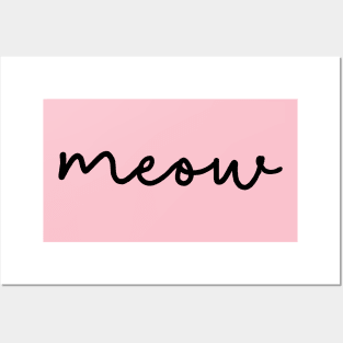 Cat meow Posters and Art